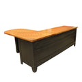 Rough Sawn  L-Shape Desk 53-3/4"Wx24"Dx30"H & 64"Wx30"Dx30"H