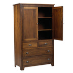 Lakeview  Large 4Drawer Plain Top Armoire 42"W