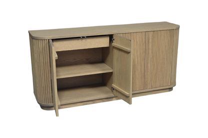 Lars sideboard 18" x 66" x 34" 4 door 2 interior drawers