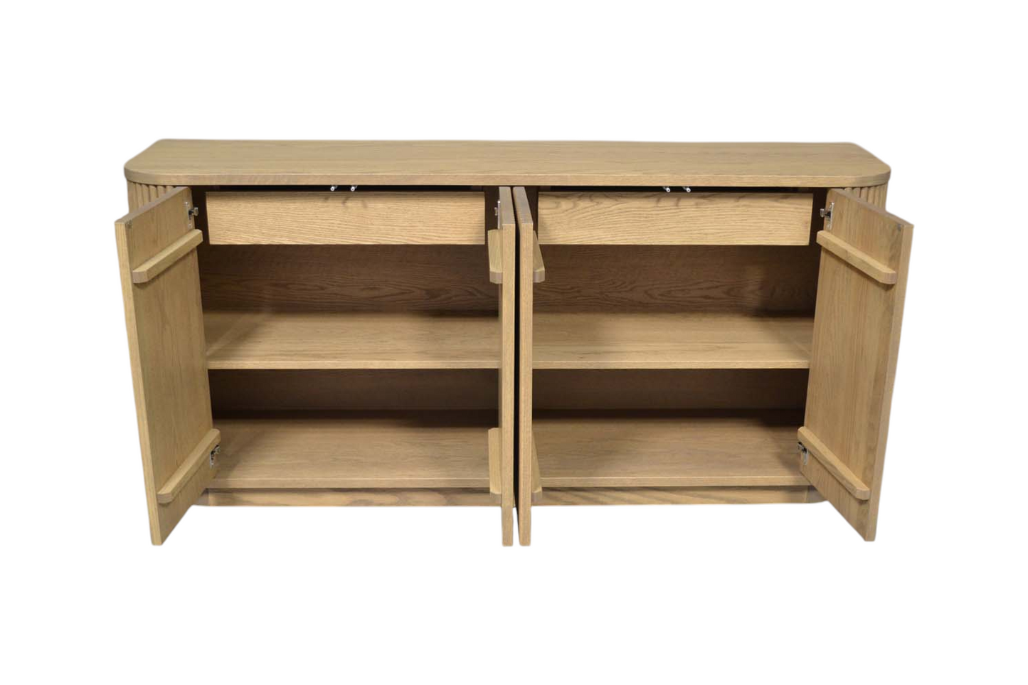 Lars sideboard 18" x 66" x 34" 4 door 2 interior drawers