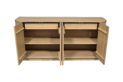 Lars sideboard 18" x 66" x 34" 4 door 2 interior drawers