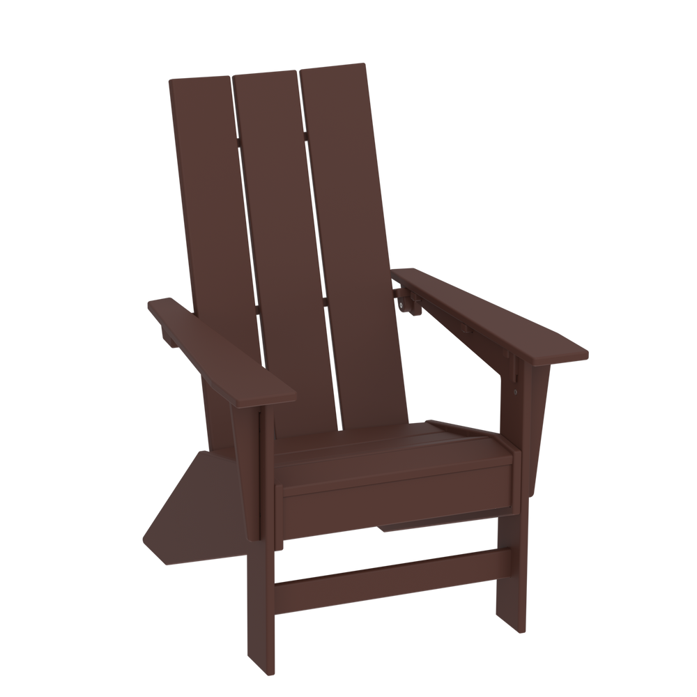 Modern Outdoor Muskoka Chair — Chocolate Brown