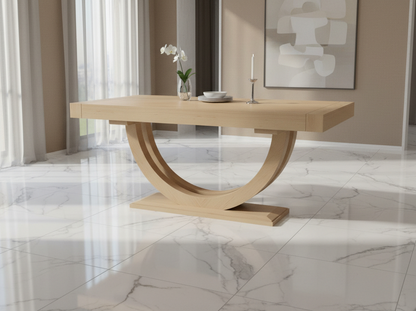Mitered Dining Table with Metro Base