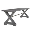 Modern Farmhouse X Trestle Base  72" Bench Slab Top