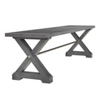 Modern Farmhouse X Trestle Base  72" Bench Slab Top