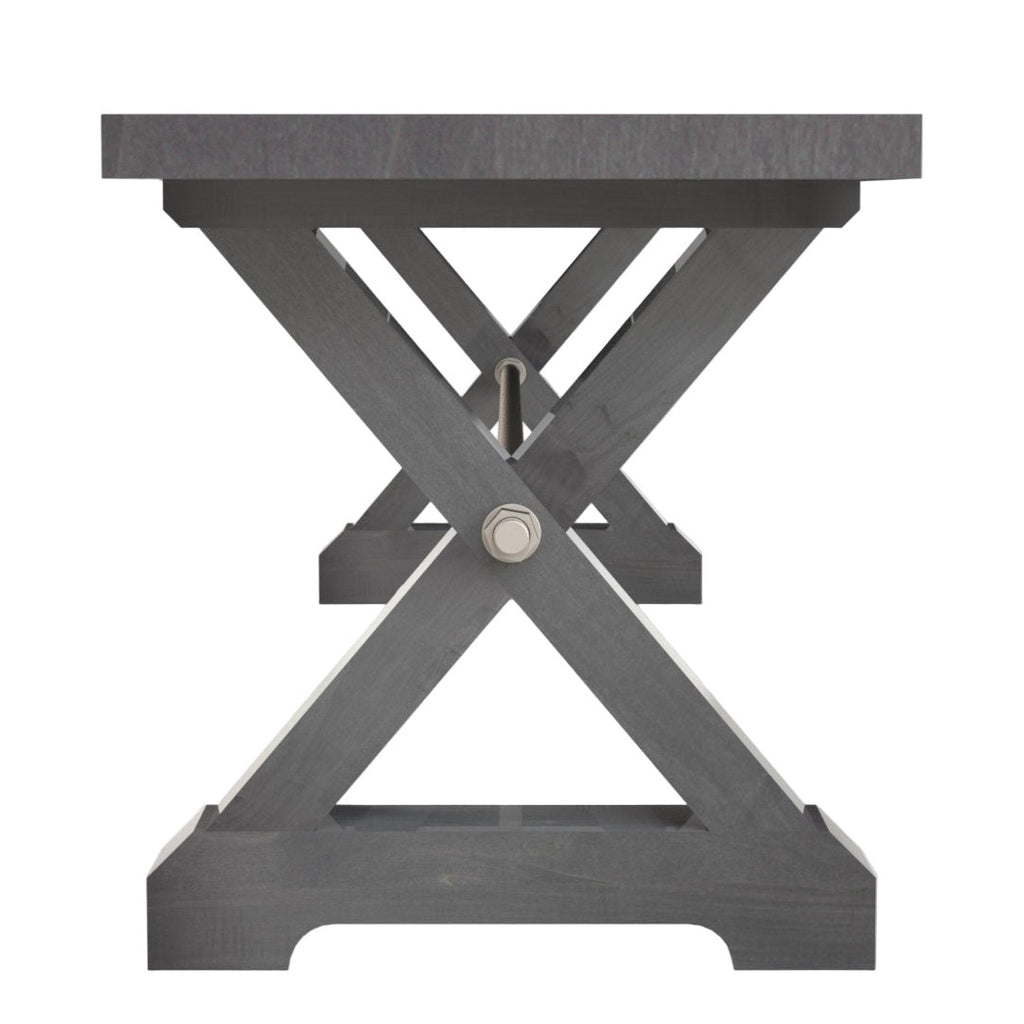 Modern Farmhouse X Trestle Base  72" Bench Slab Top