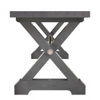 Modern Farmhouse X Trestle Base  72" Bench Slab Top