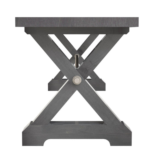 Modern Farmhouse X Trestle Base  72" Bench Slab Top