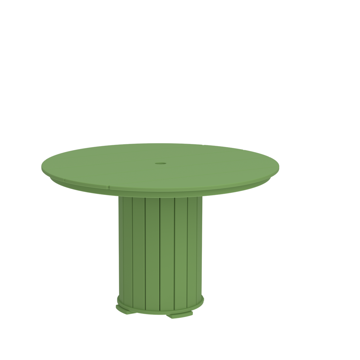 Modern Outdoor Pillar Round Dining Table 48"Wx48"Dx31"H