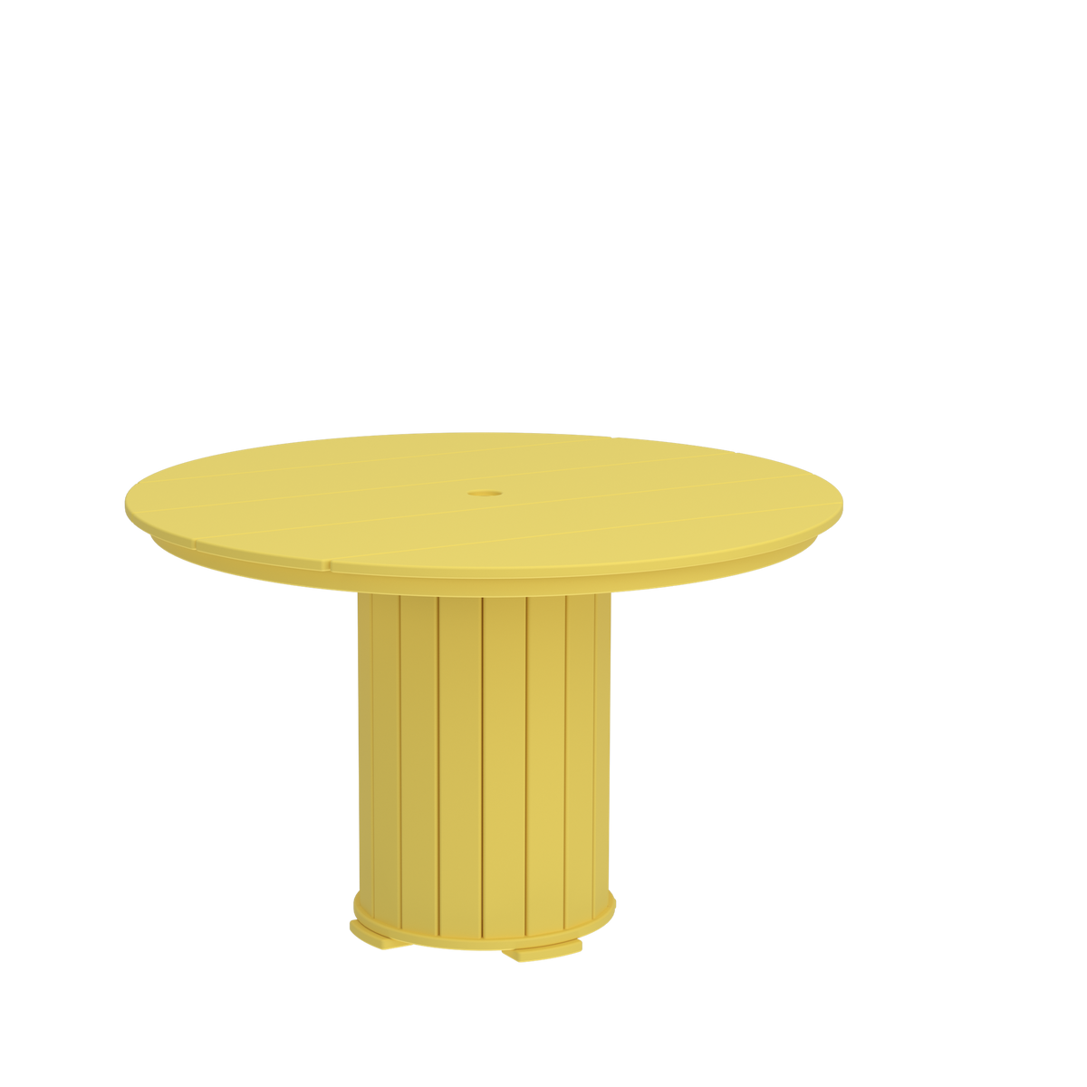 Modern Outdoor Pillar Round Dining Table 48"Wx48"Dx31"H