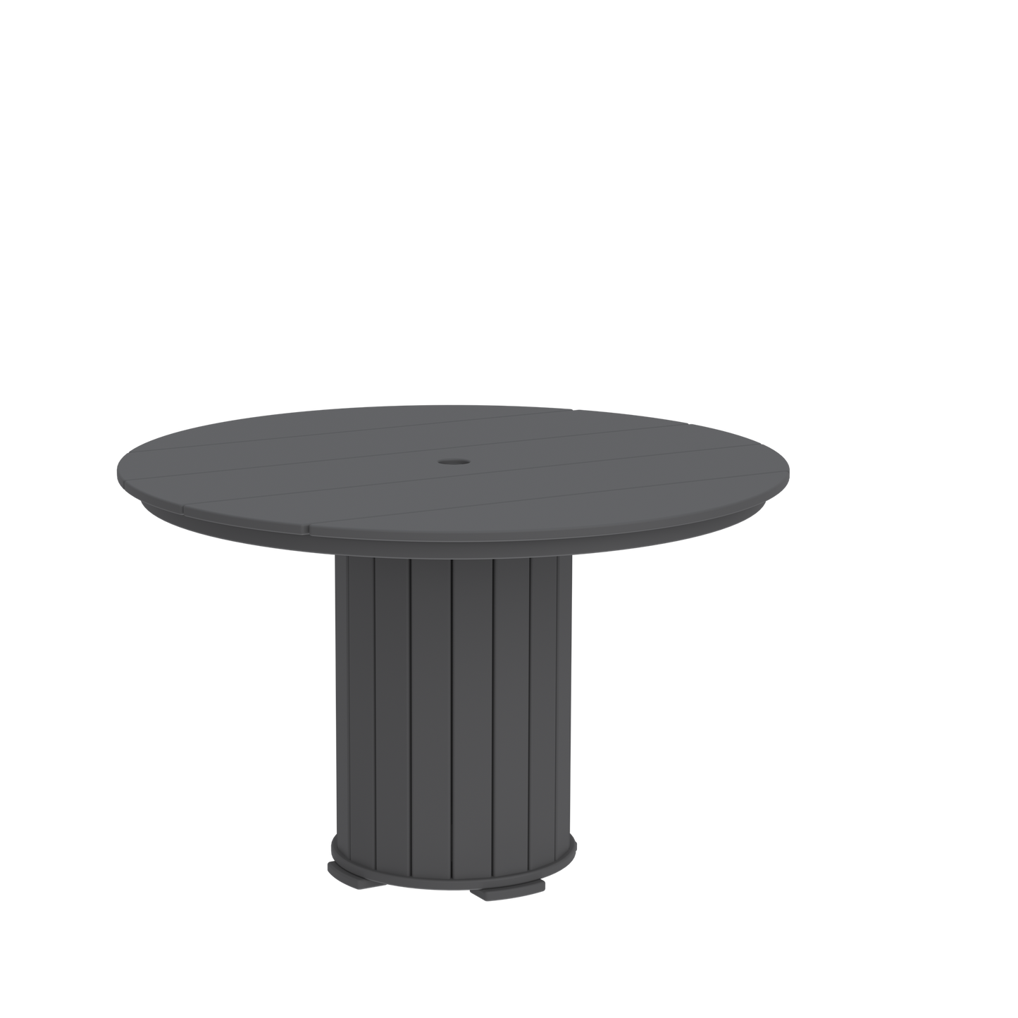 Modern Outdoor Pillar Round Dining Table 42"Wx42"Dx31"H