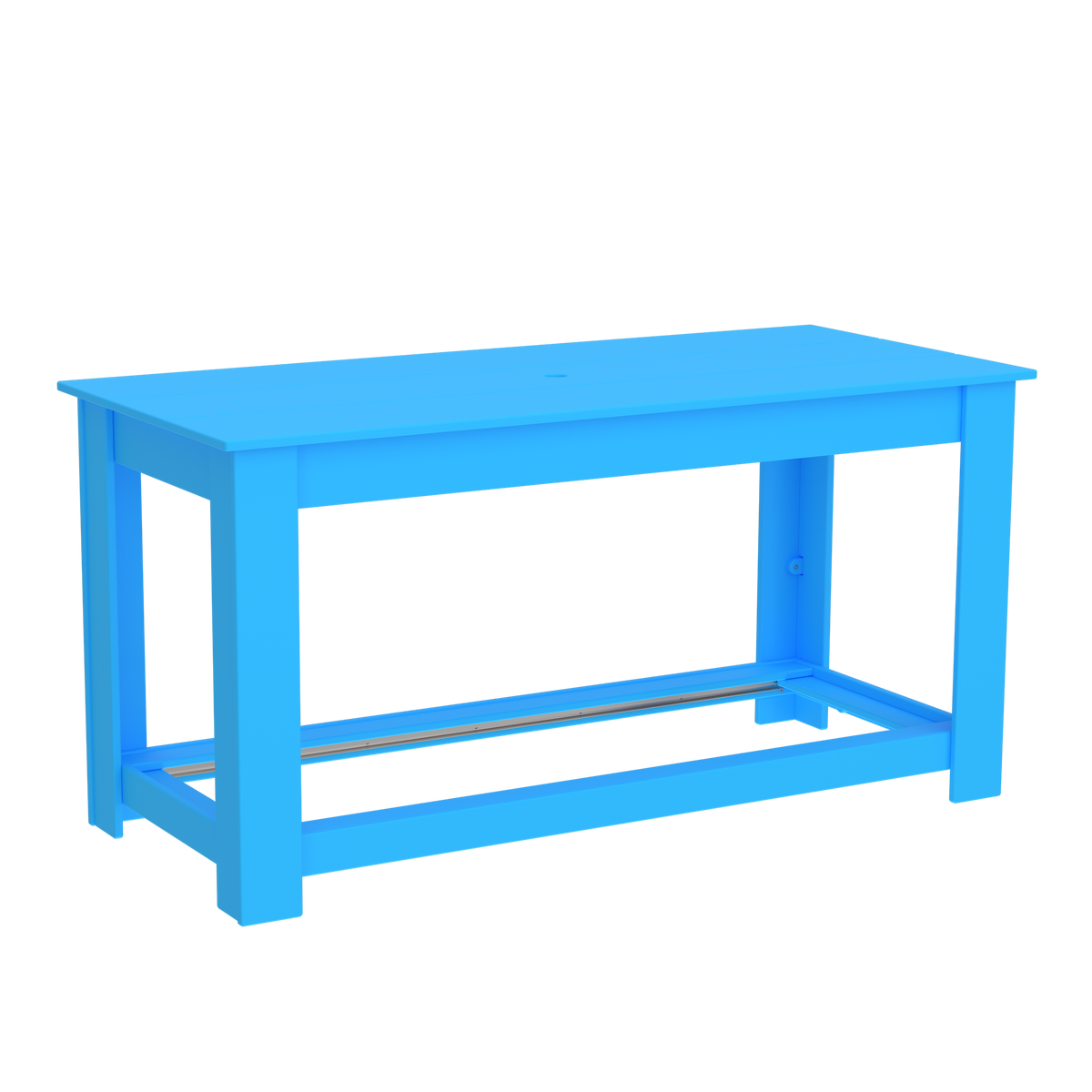 Modern Outdoor Pub Table 72"Wx32"Dx36"H