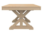 Mitered Dining Table with Farmhouse X-Base