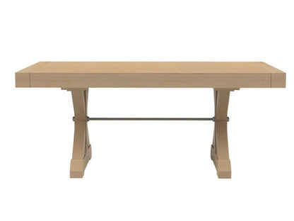 Mitered Dining Table with Farmhouse X-Base