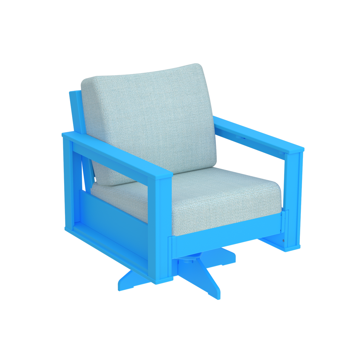 Modern Outdoor Swivel Arm Chair