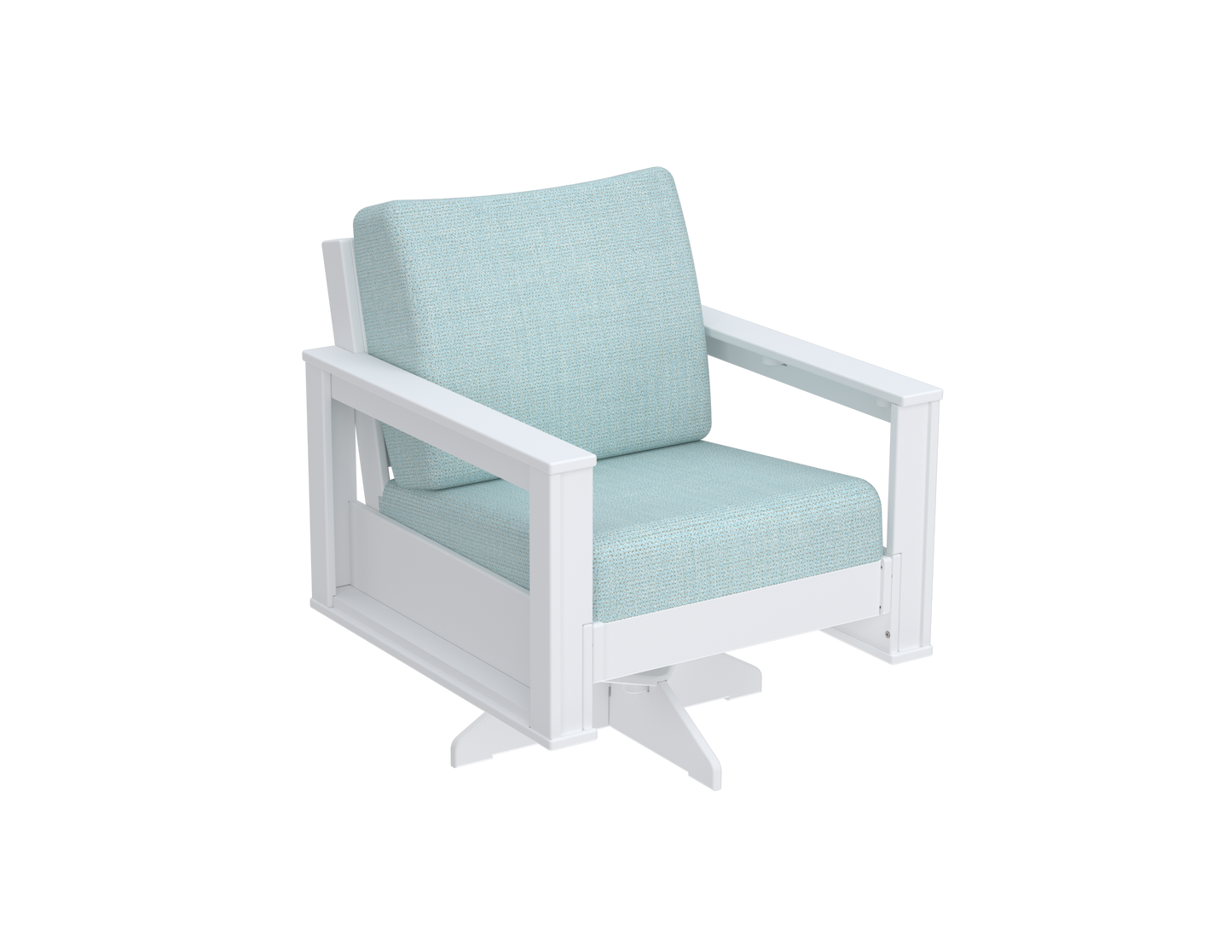 Modern Outdoor Swivel Arm Chair