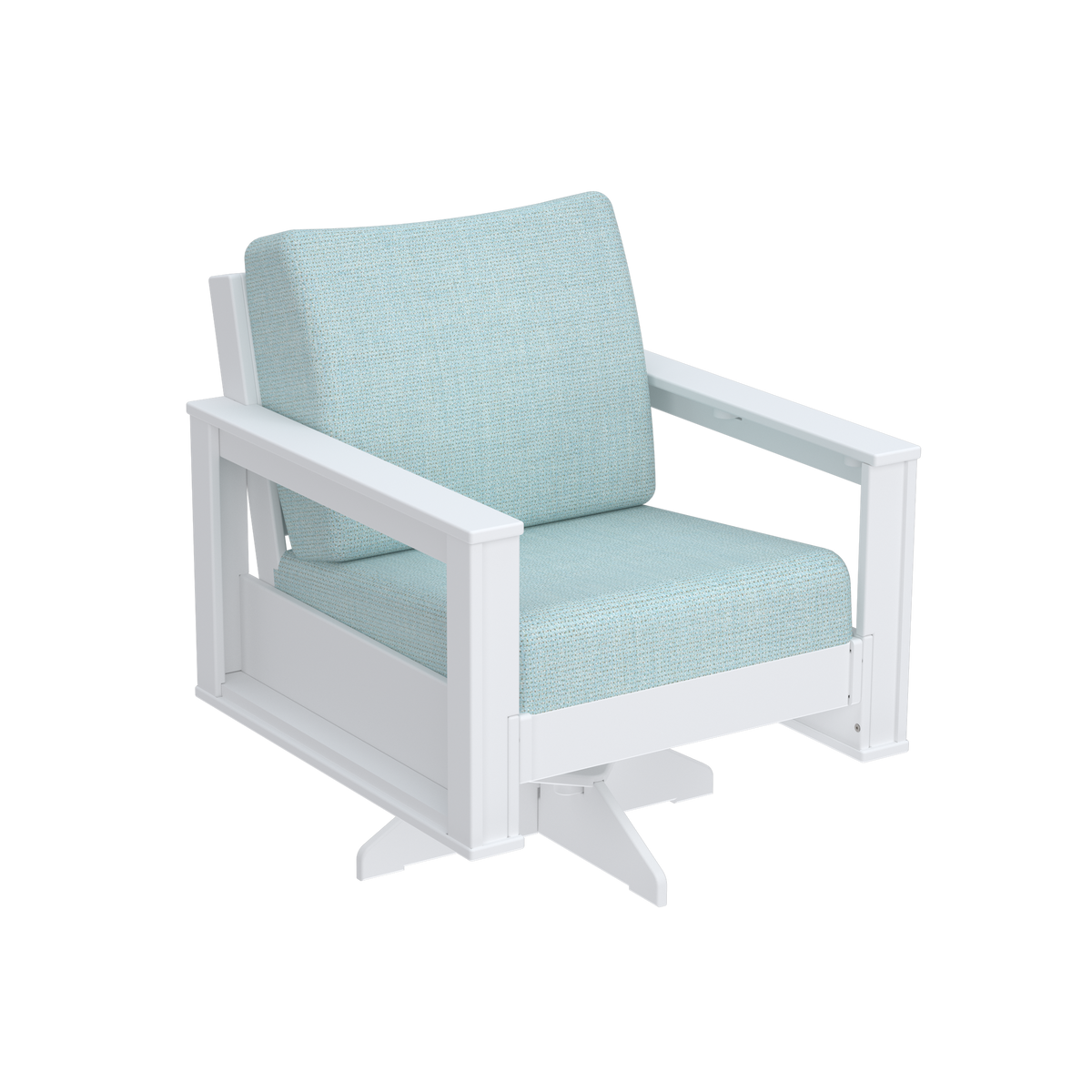 Modern Outdoor Swivel Arm Chair