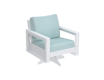 Modern Outdoor Swivel Arm Chair