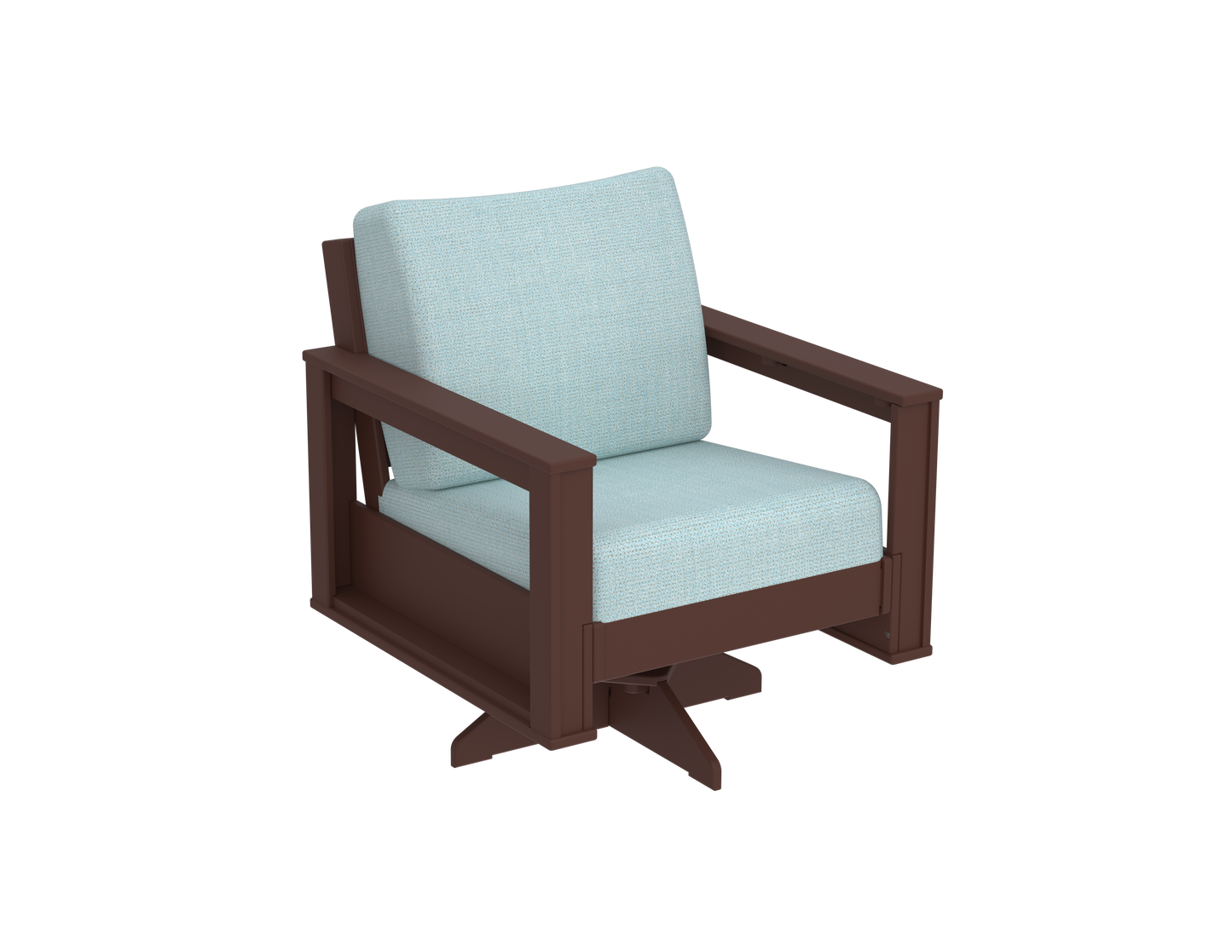 Modern Outdoor Swivel Arm Chair