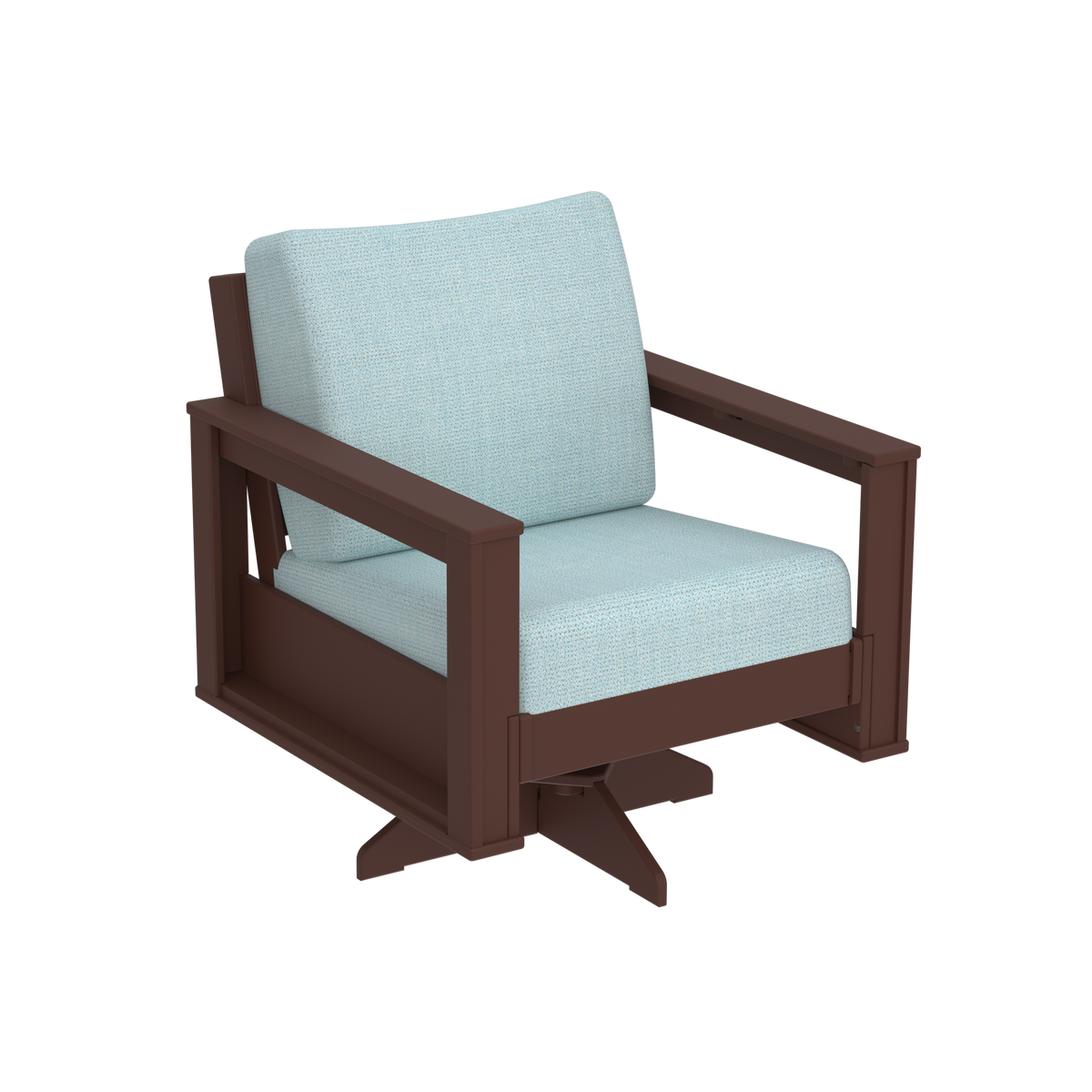 Modern Outdoor Swivel Arm Chair