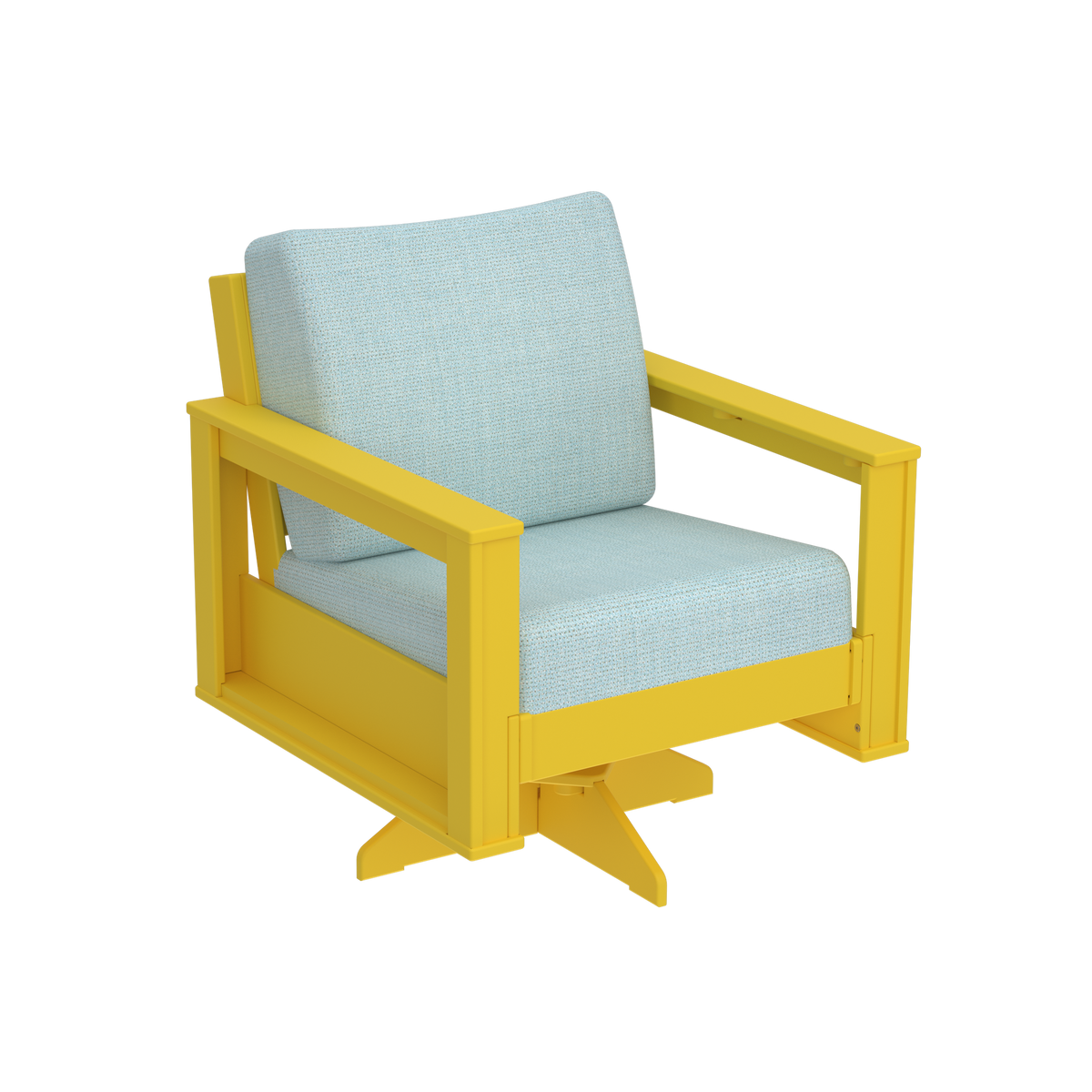 Modern Outdoor Swivel Arm Chair