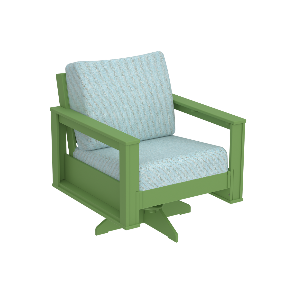 Modern Outdoor Swivel Arm Chair