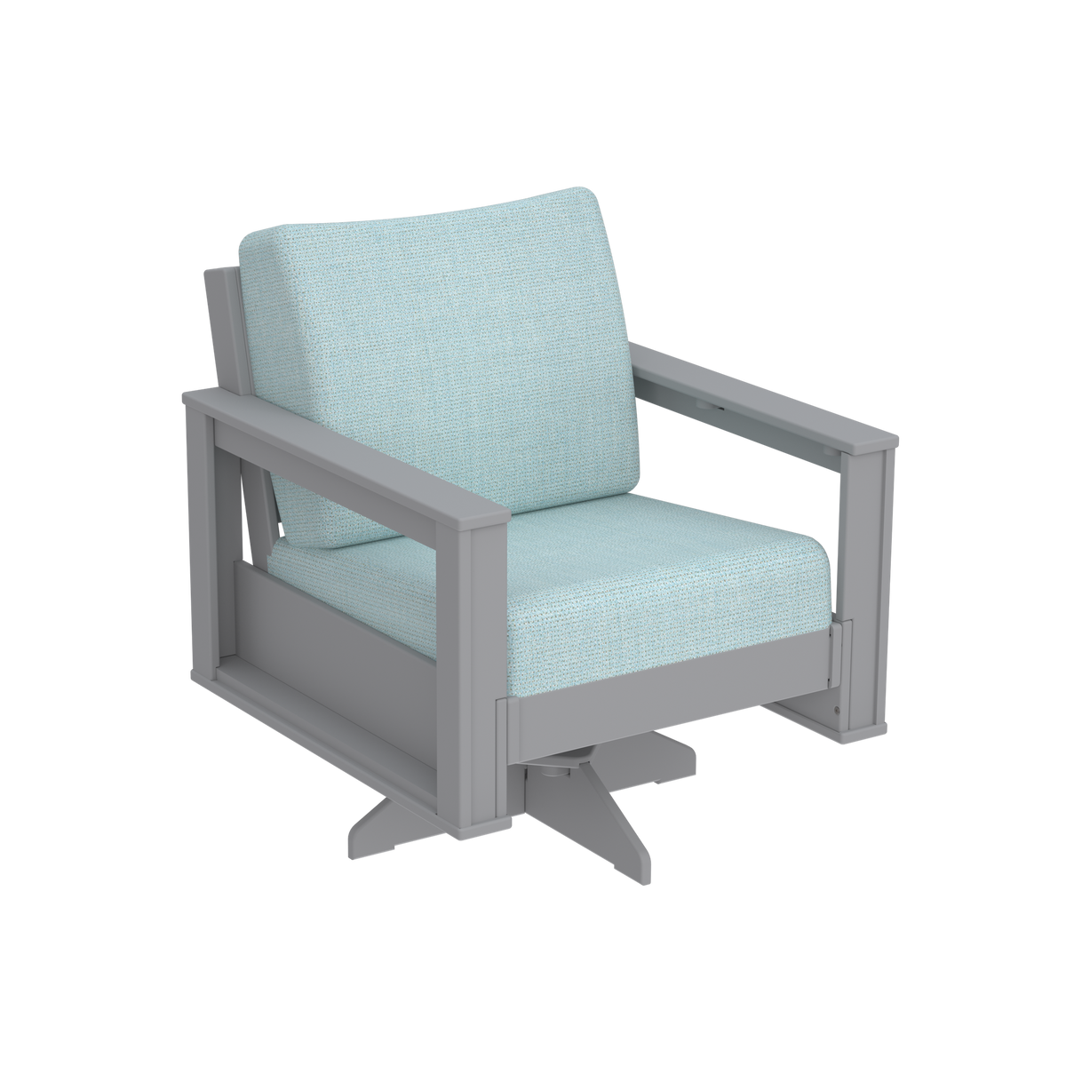 Modern Outdoor Swivel Arm Chair