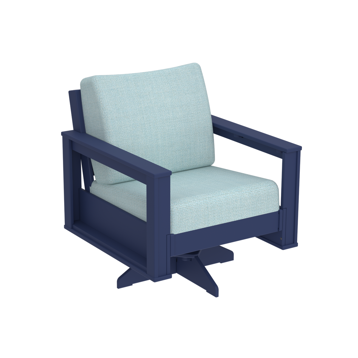 Modern Outdoor Swivel Arm Chair