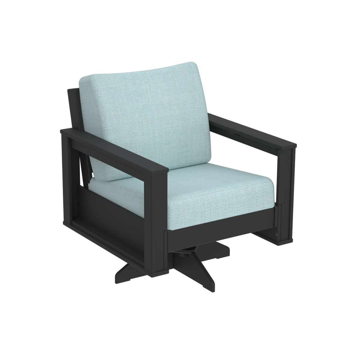 Modern Outdoor Swivel Arm Chair