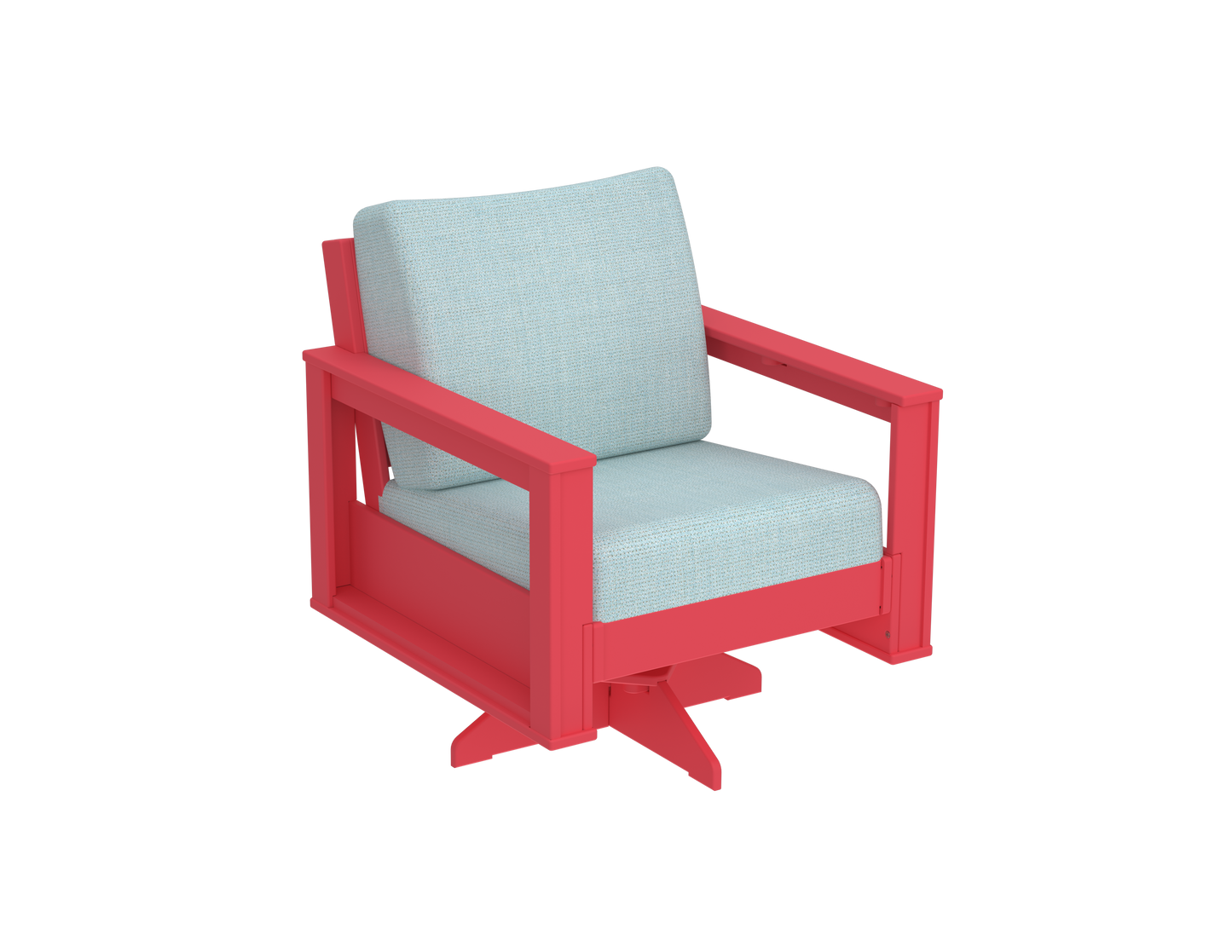 Modern Outdoor Swivel Arm Chair