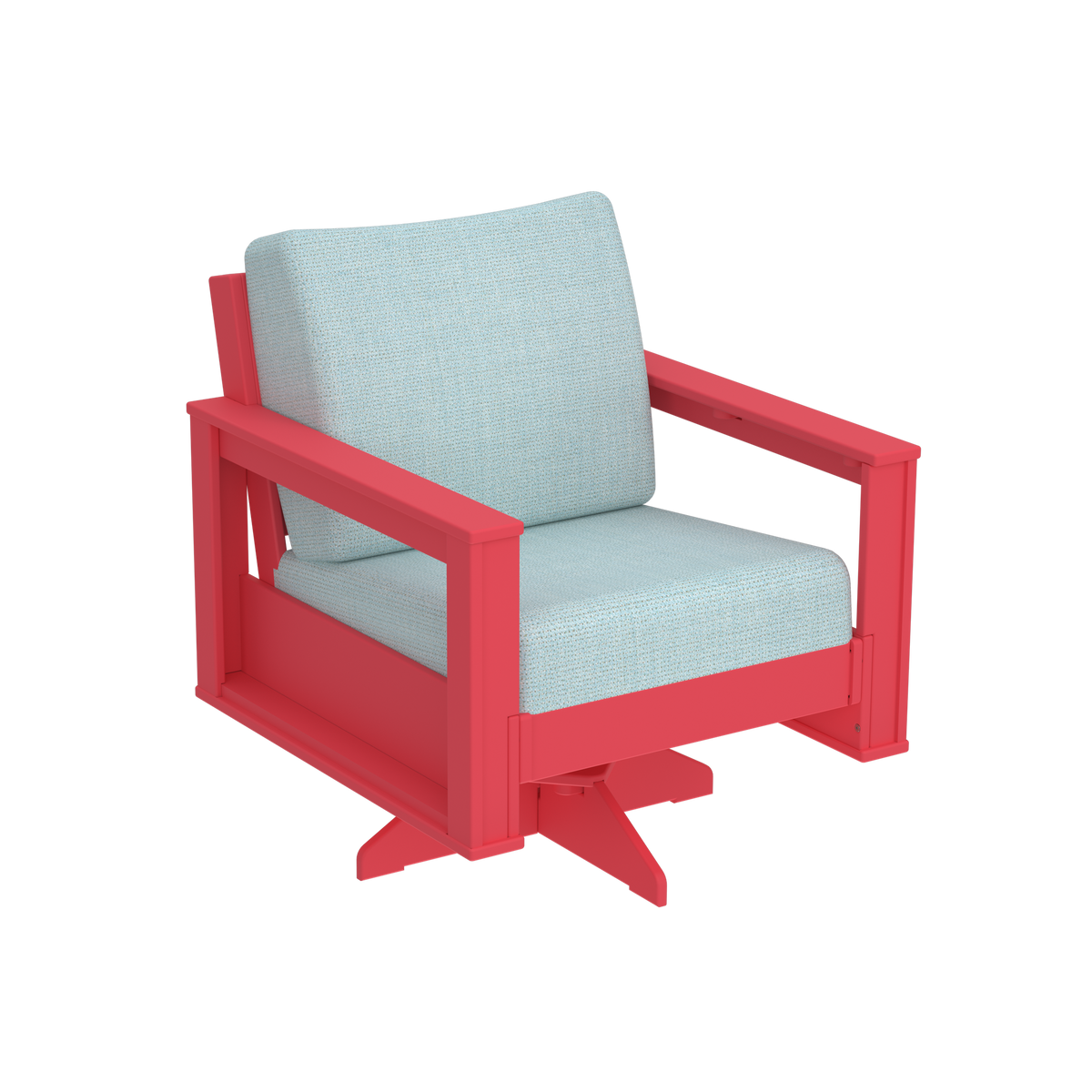 Modern Outdoor Swivel Arm Chair