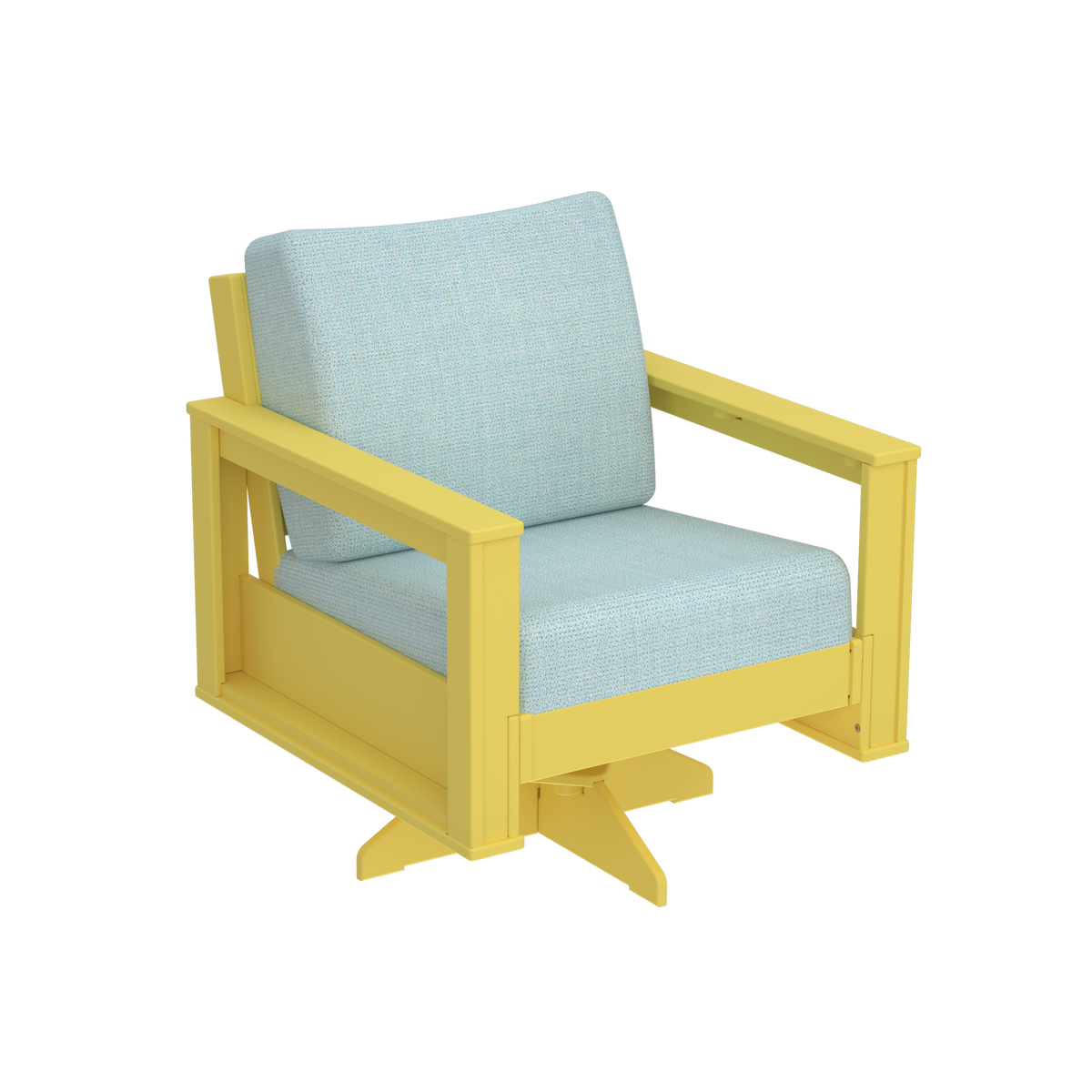 Modern Outdoor Swivel Arm Chair