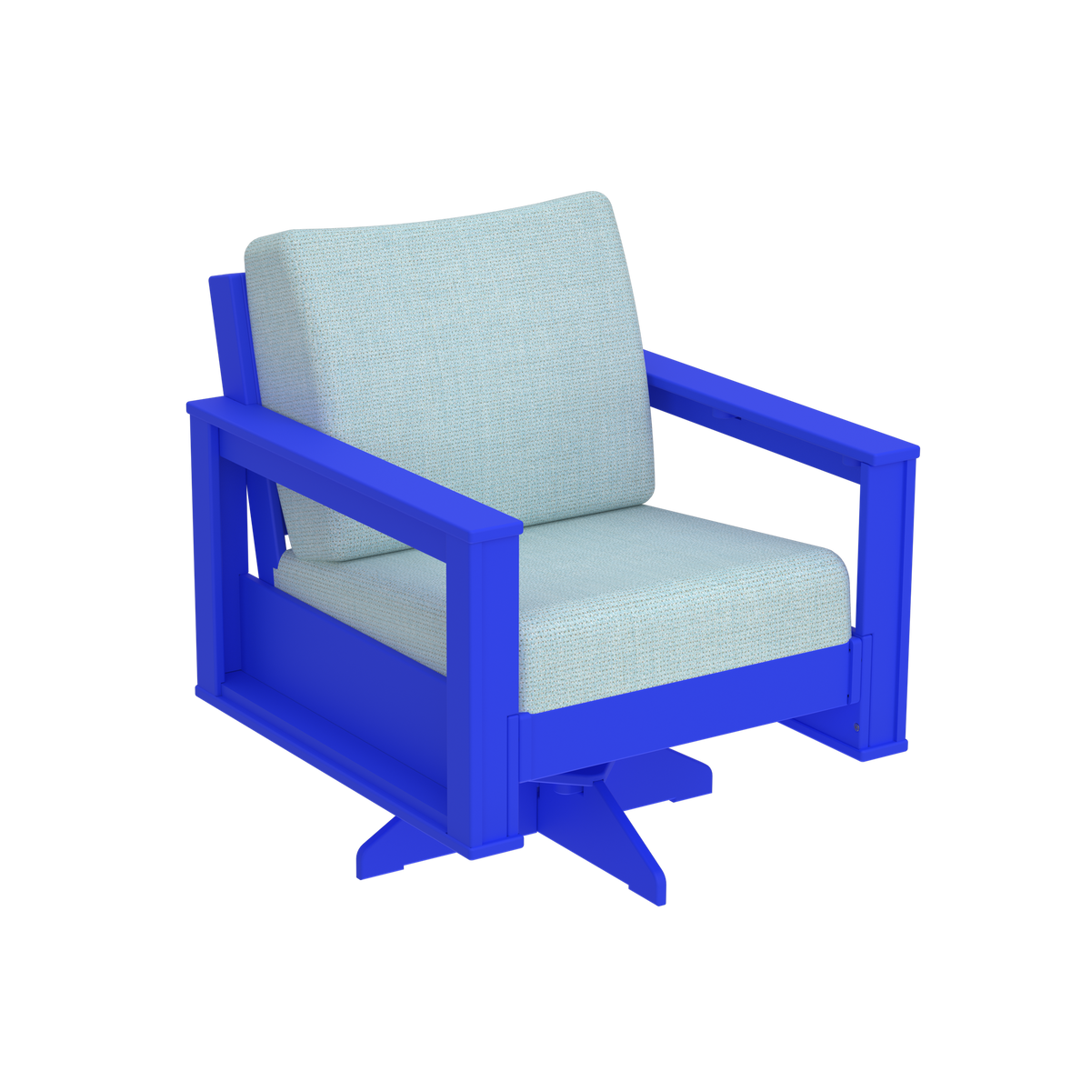 Modern Outdoor Swivel Arm Chair