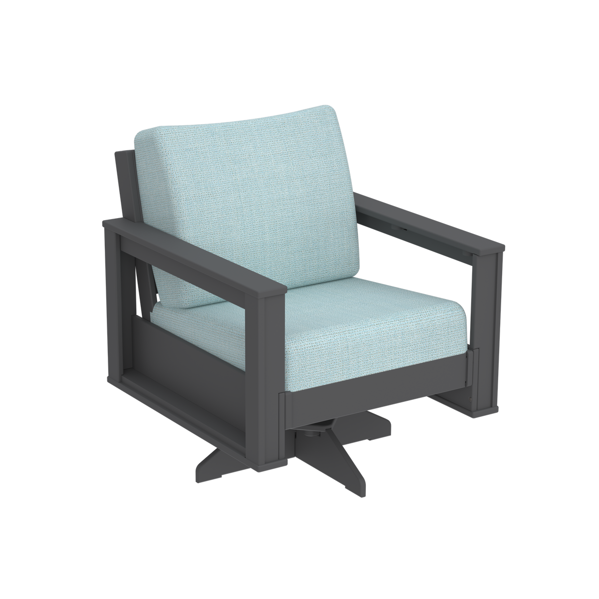 Modern Outdoor Swivel Arm Chair