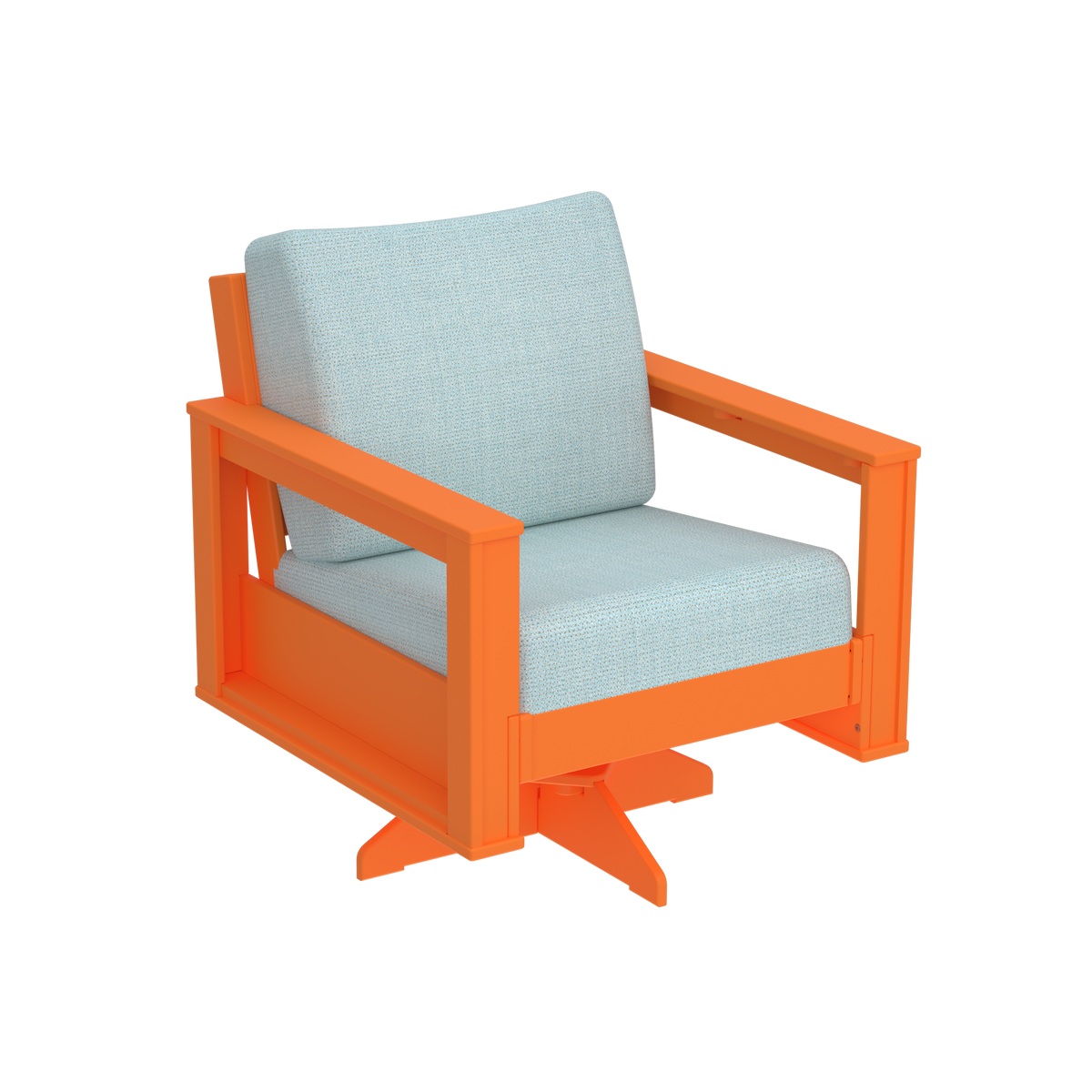 Modern Outdoor Swivel Arm Chair
