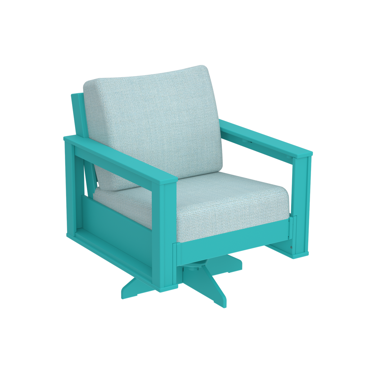 Modern Outdoor Swivel Arm Chair
