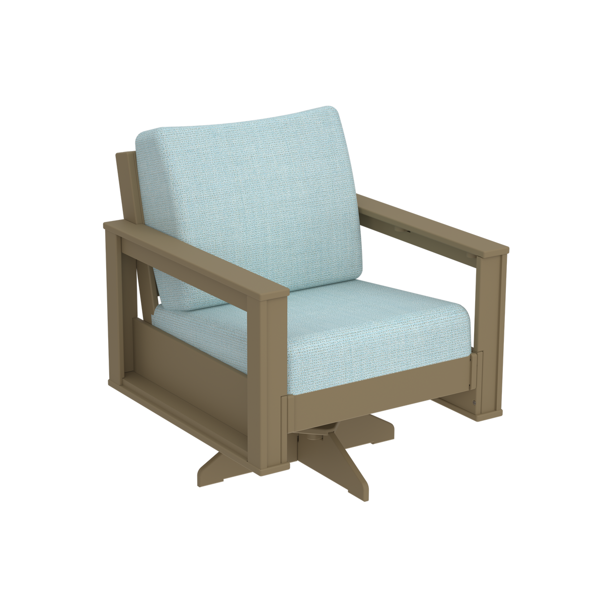 Modern Outdoor Swivel Arm Chair