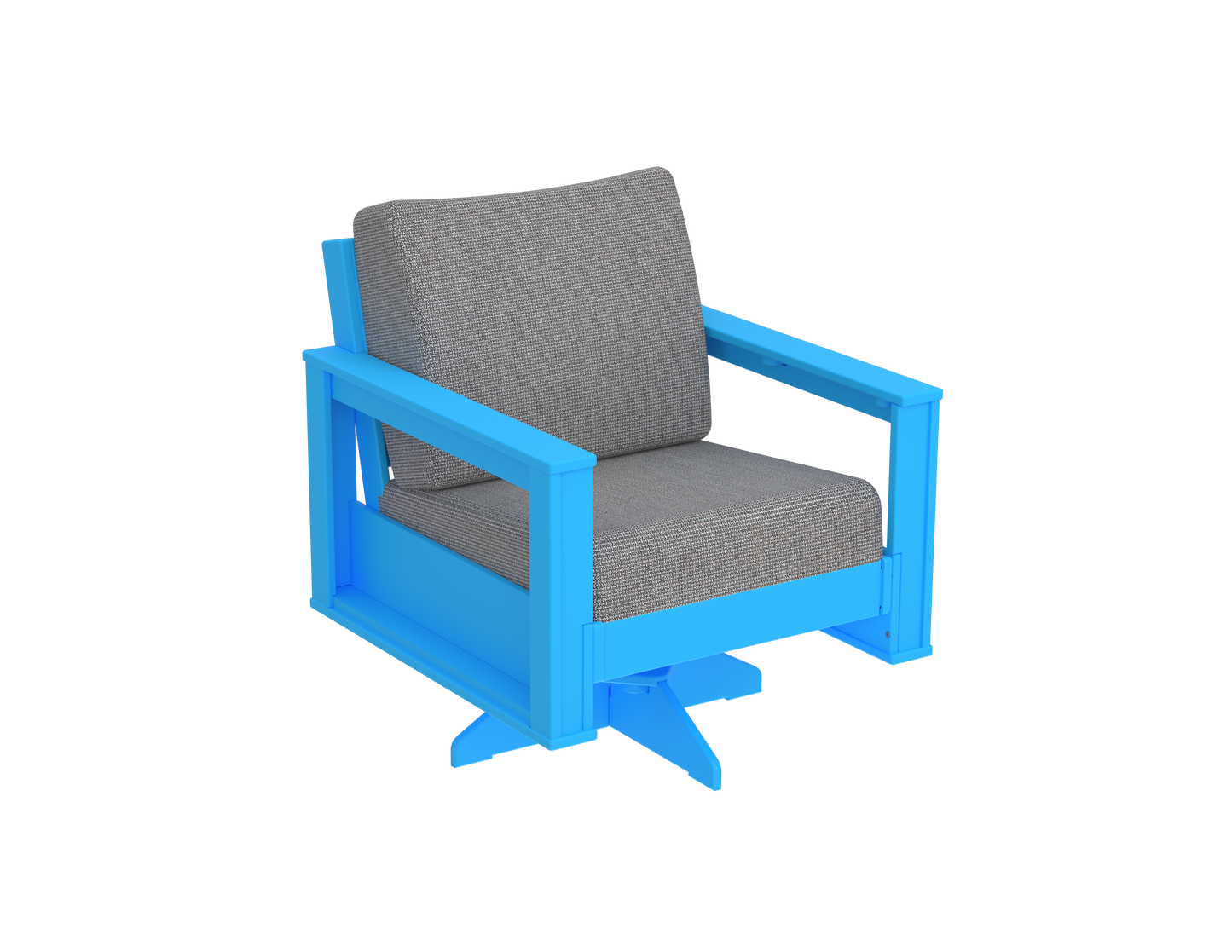 Modern Outdoor Swivel Arm Chair