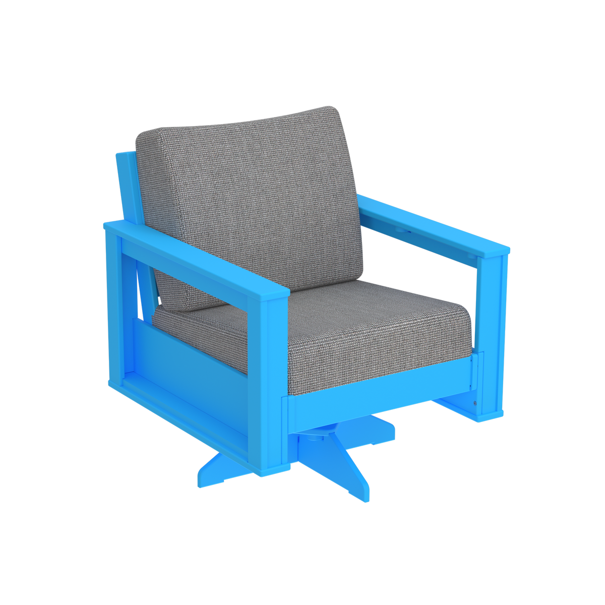 Modern Outdoor Swivel Arm Chair