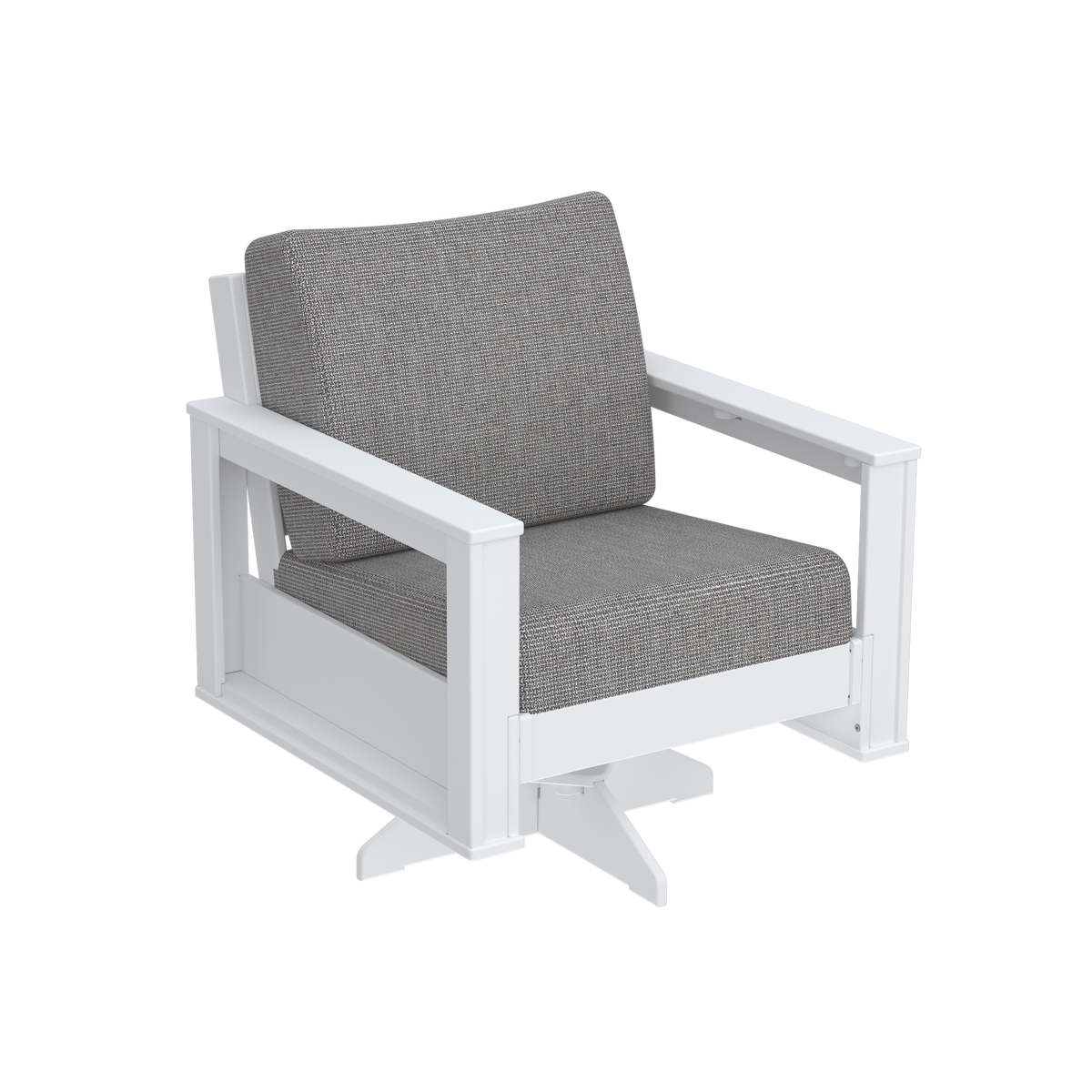 Modern Outdoor Swivel Arm Chair