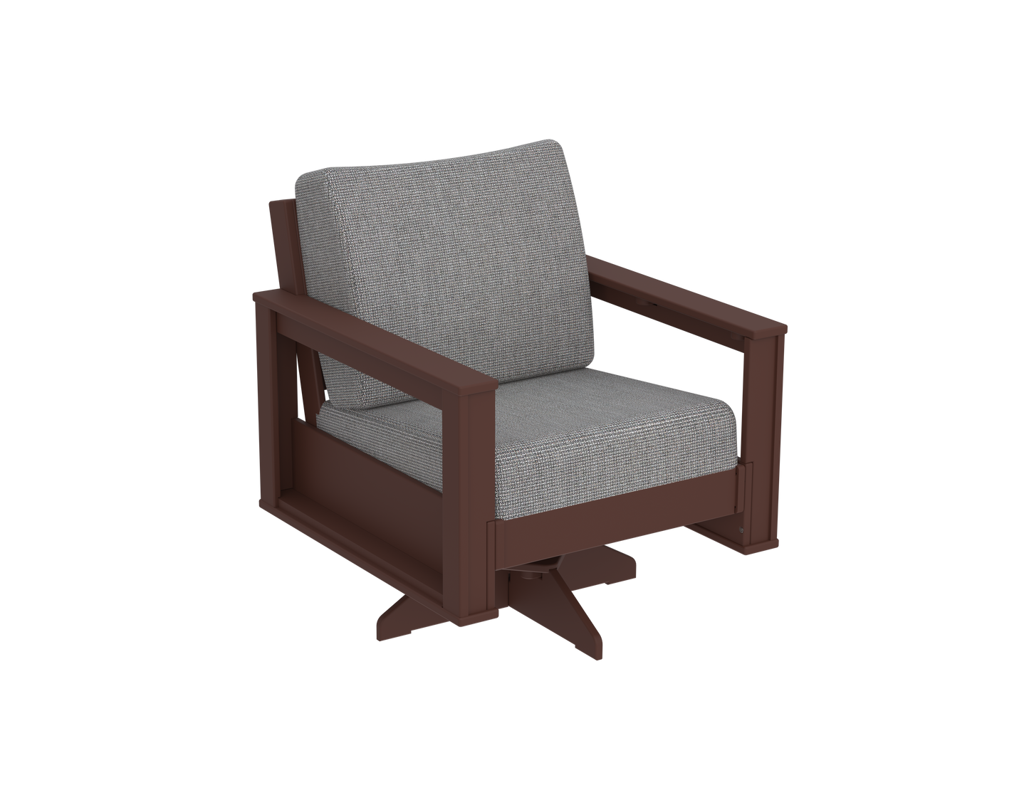 Modern Outdoor Swivel Arm Chair