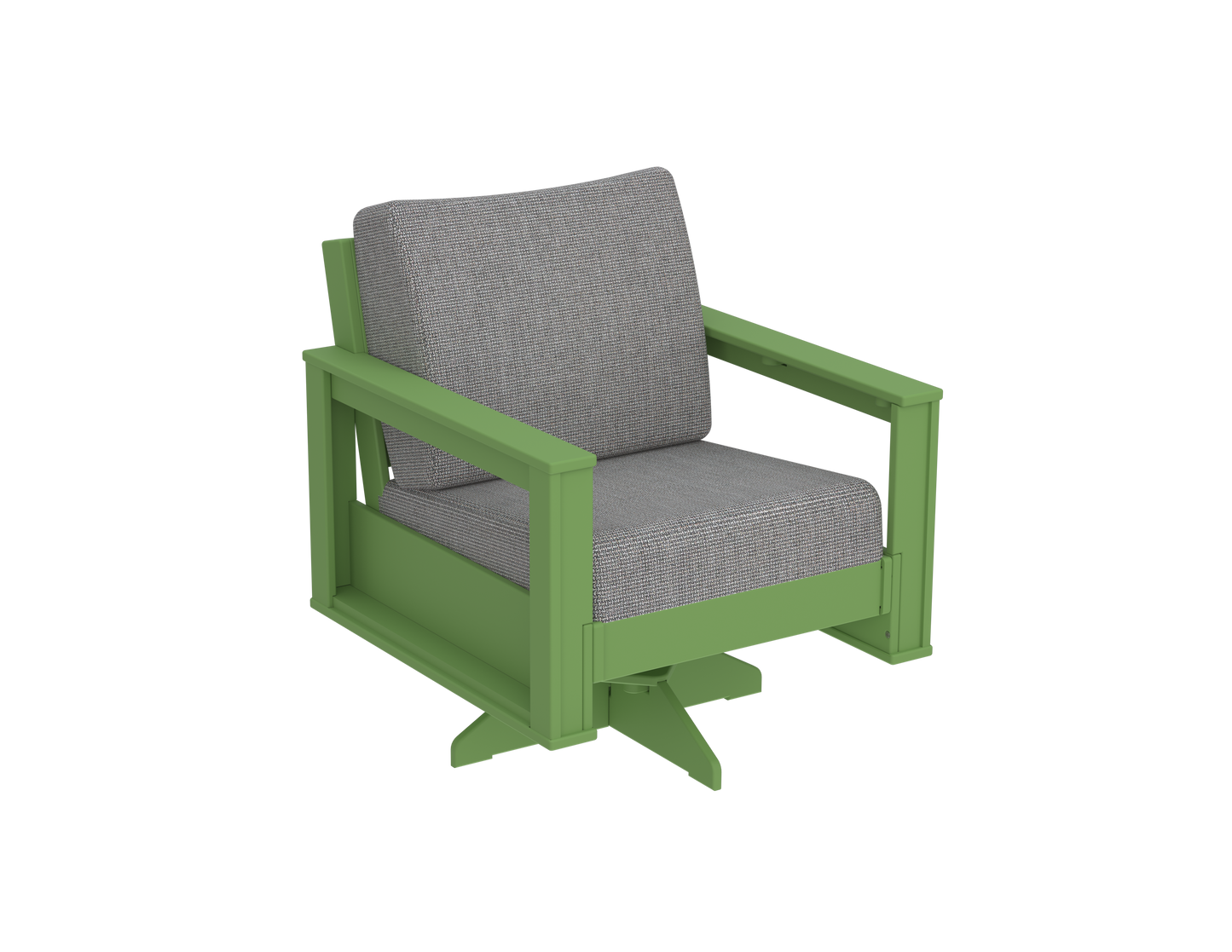 Modern Outdoor Swivel Arm Chair