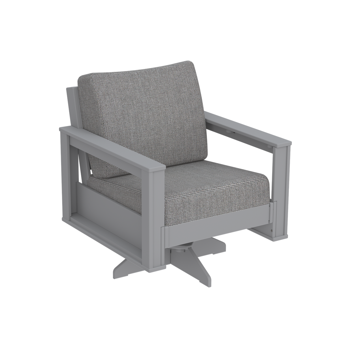 Modern Outdoor Swivel Arm Chair