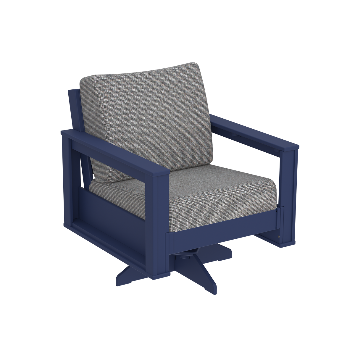 Modern Outdoor Swivel Arm Chair