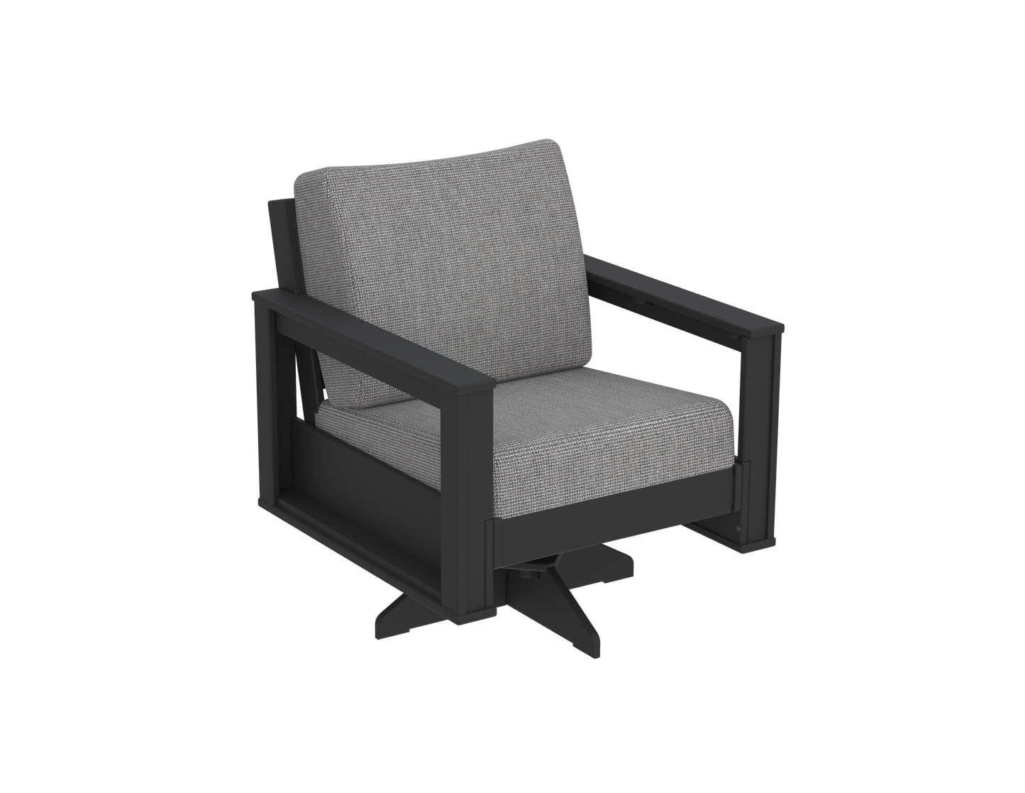Modern Outdoor Swivel Arm Chair