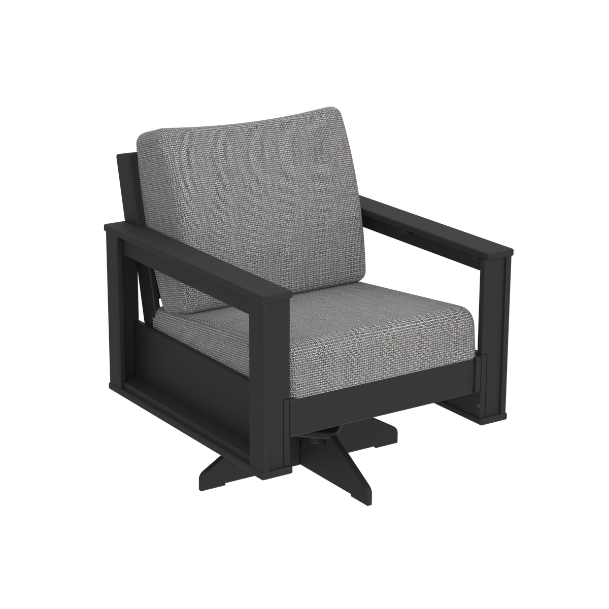 Modern Outdoor Swivel Arm Chair