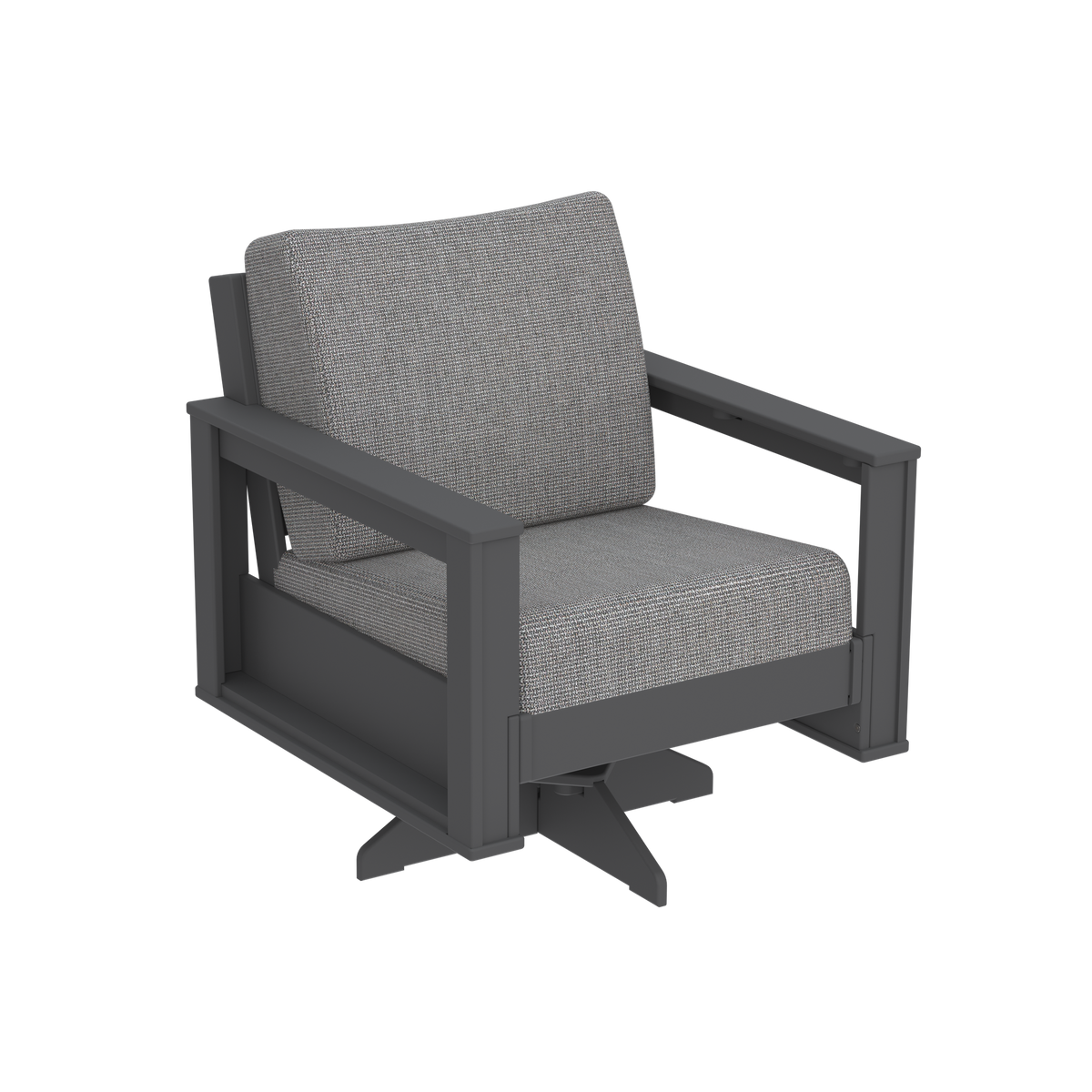 Modern Outdoor Swivel Arm Chair