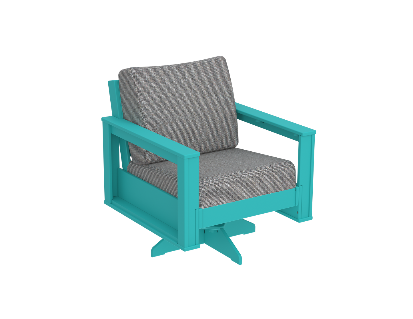 Modern Outdoor Swivel Arm Chair
