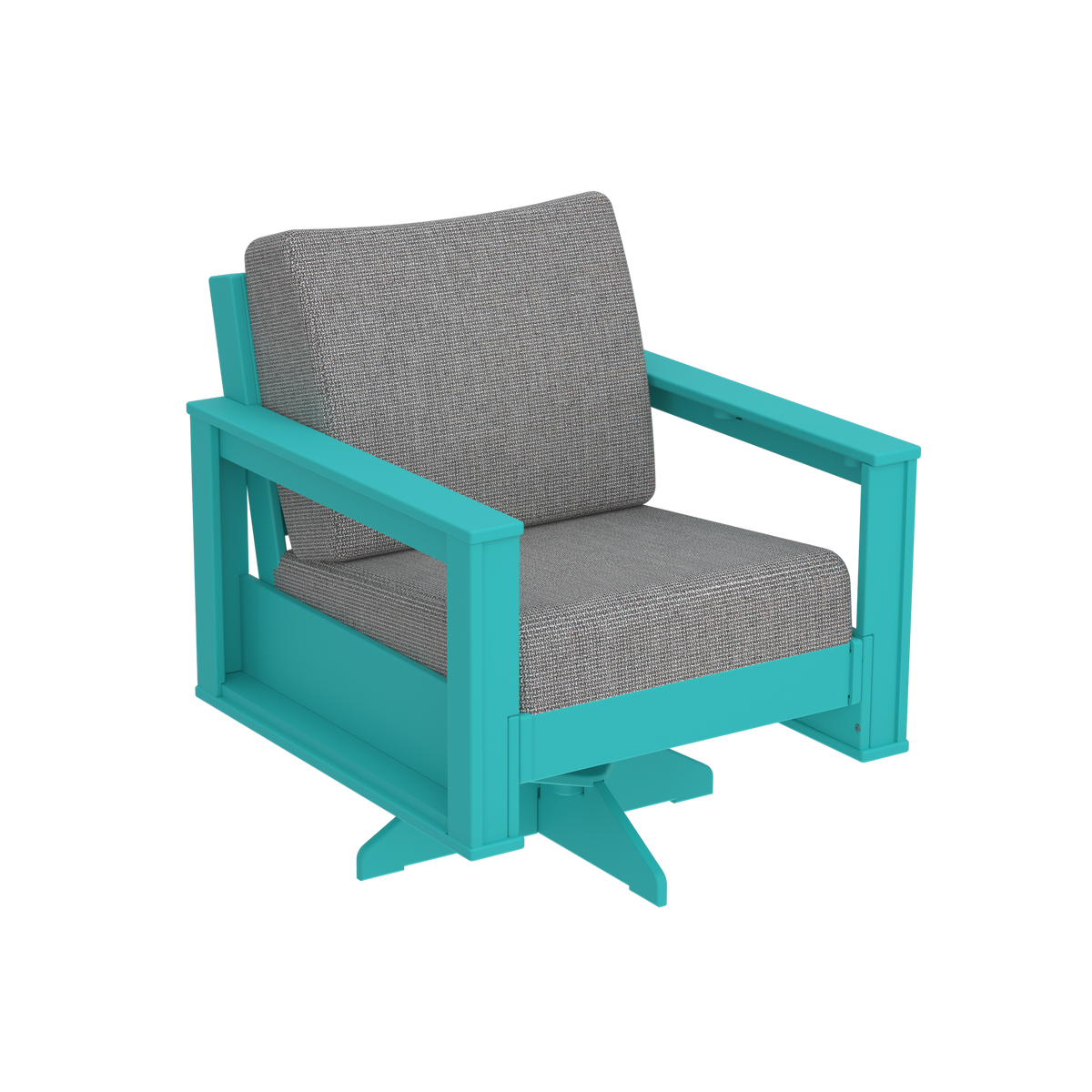 Modern Outdoor Swivel Arm Chair
