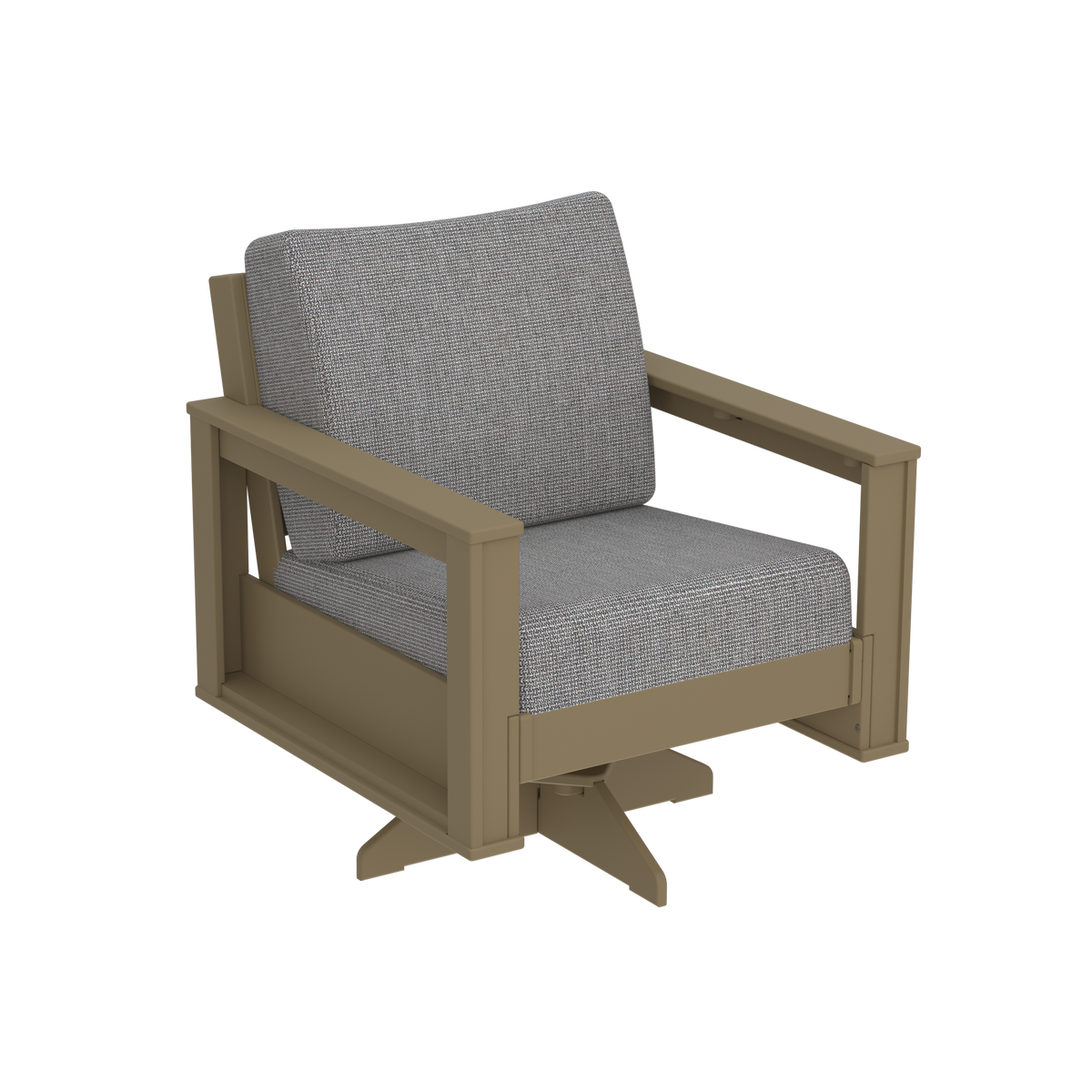 Modern Outdoor Swivel Arm Chair
